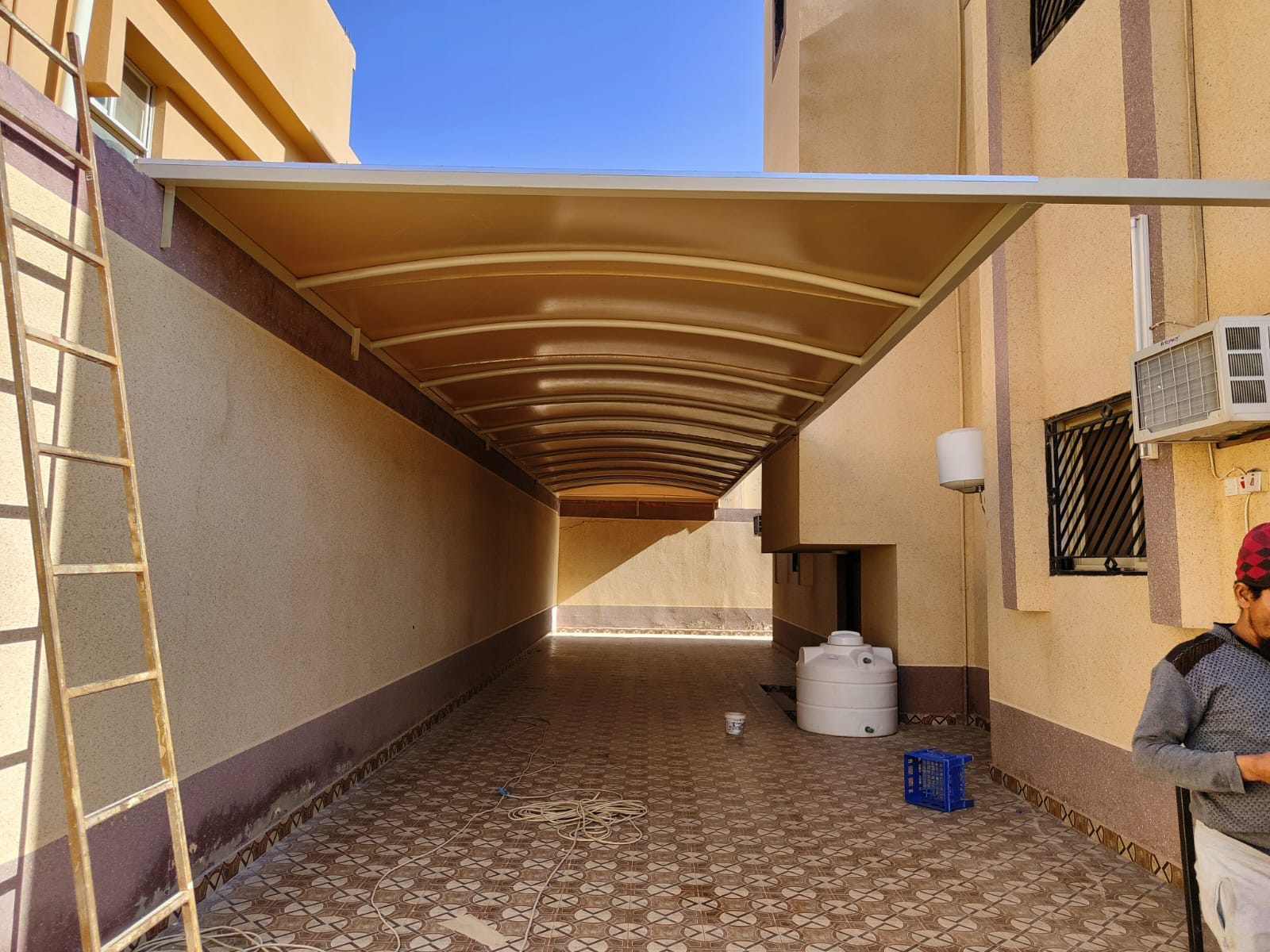 Premium Wooden Villa Pergola – Al Qassim